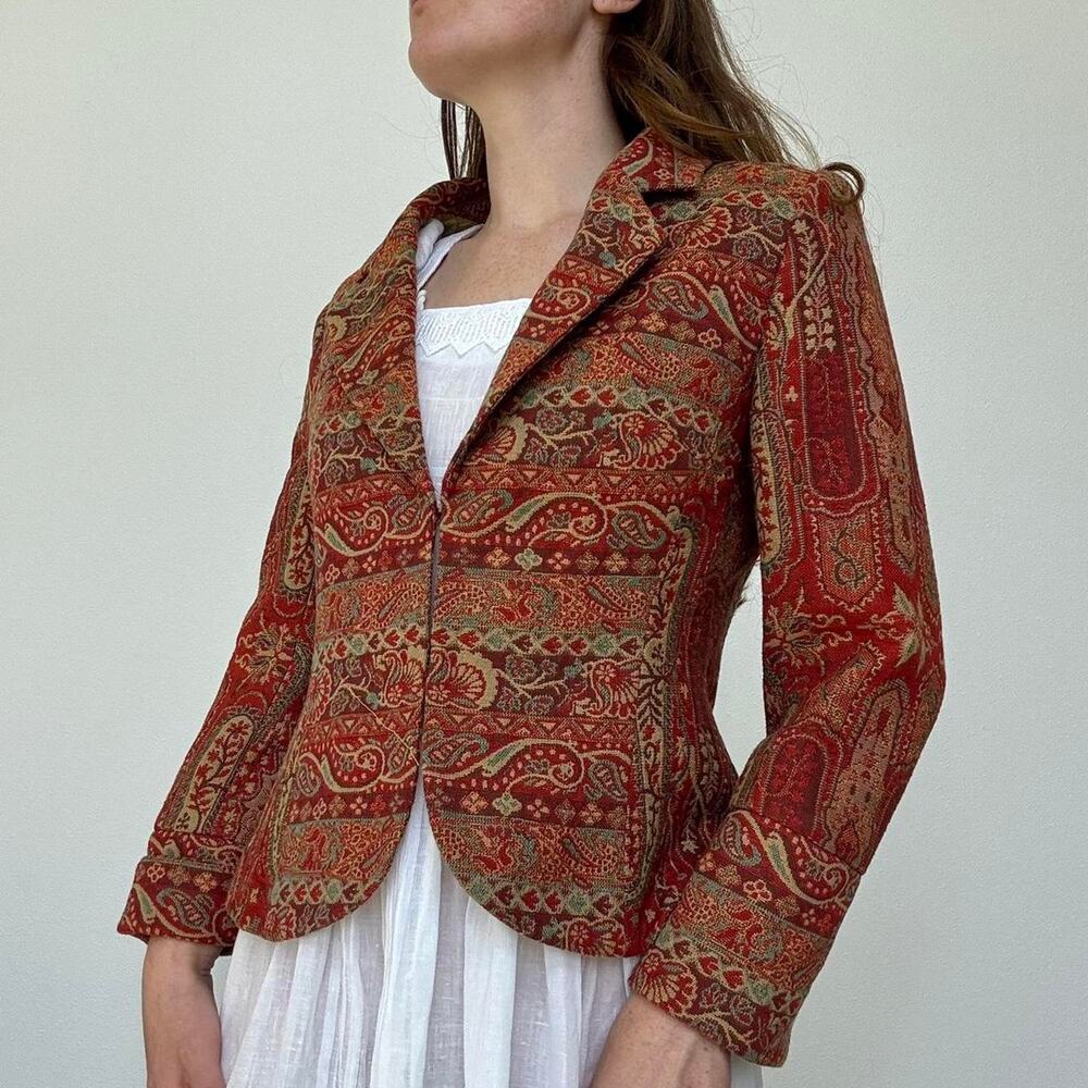 Vintage boho quilted blazer - Picture 2 of 7
